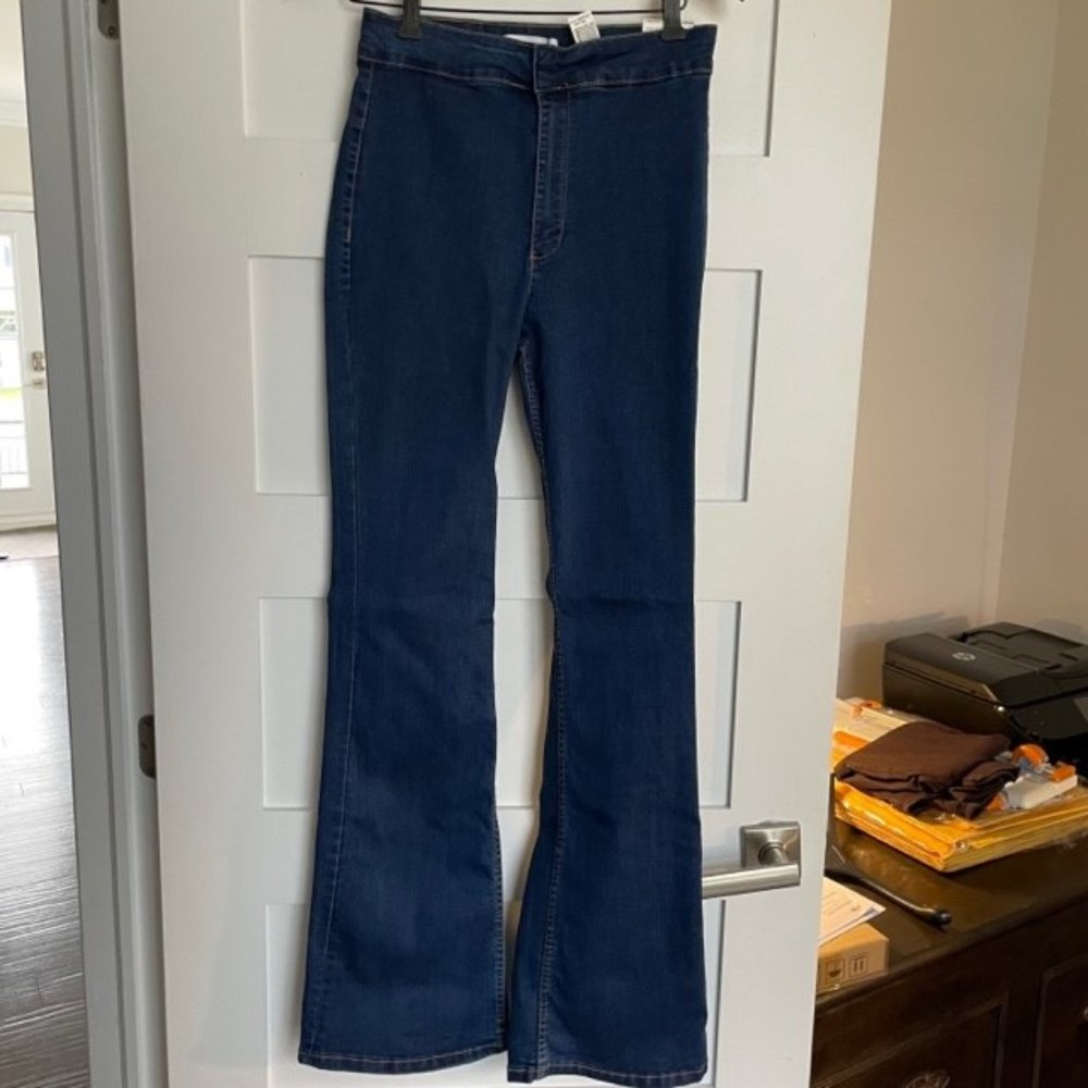 Zara Dark Blue Flared Jeans